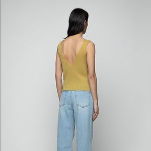 SOLD - Oak + Fort Black Ribbed Tank